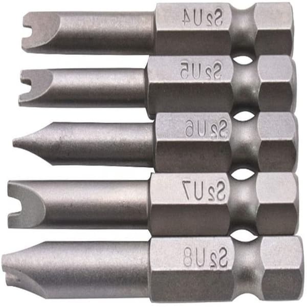 1 sett med 5 U-formede magnetiske skrutrekkerbits for elektrisk Sc