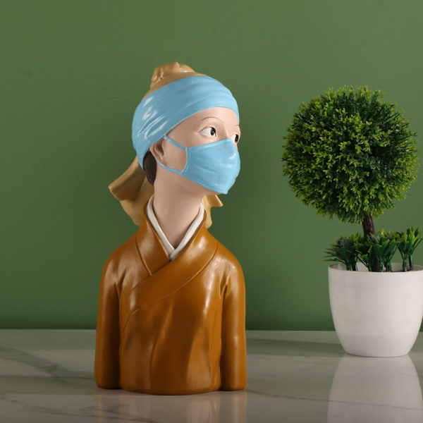 Flicka med pärlörhängen Flicka med mask Inspirerande dekoration