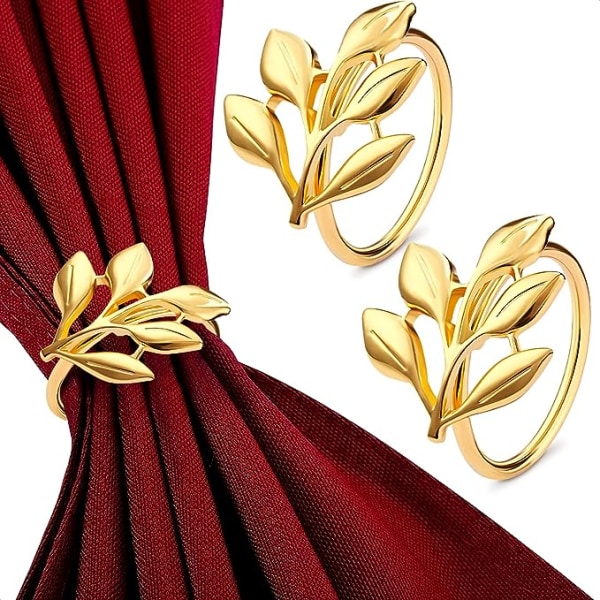 20st guldfolie servettringar - Elegant guld servettring för servett