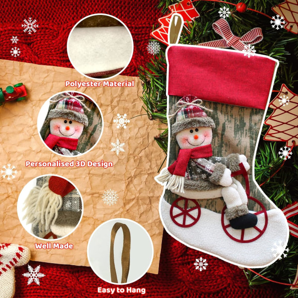 2-pack julstrumpor, stora julstrumpor, 18 tum C