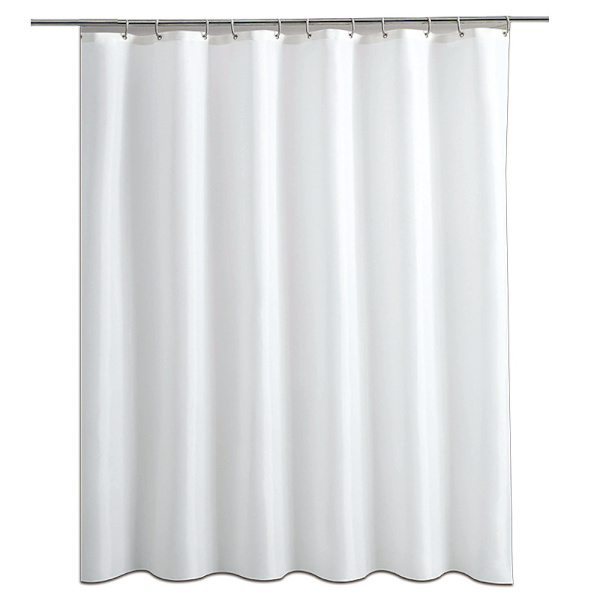 Duschdraperi i polyester 180 x 200 cm Vit