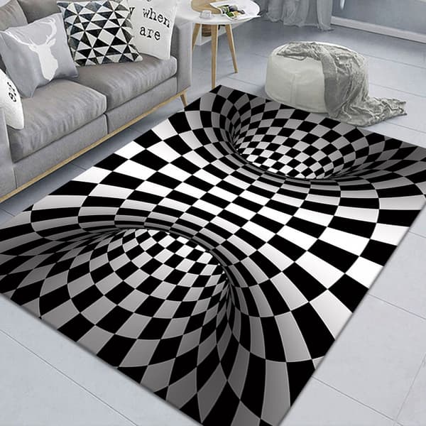 Visuell jultomte matta 50*80CM vardagsrum sovrum tebord