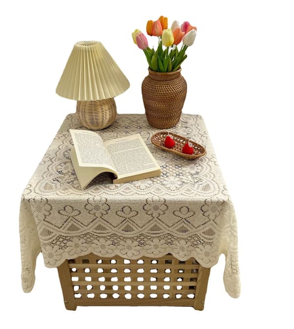 Spetsduk - Rund 90x90 Spetsduk Bohème Elegant F