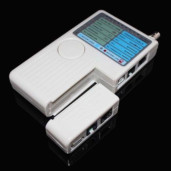 4 i 1 netværkskabeltester RJ45/RJ11/USB/BNC LAN-kabel Cat5 Cat
