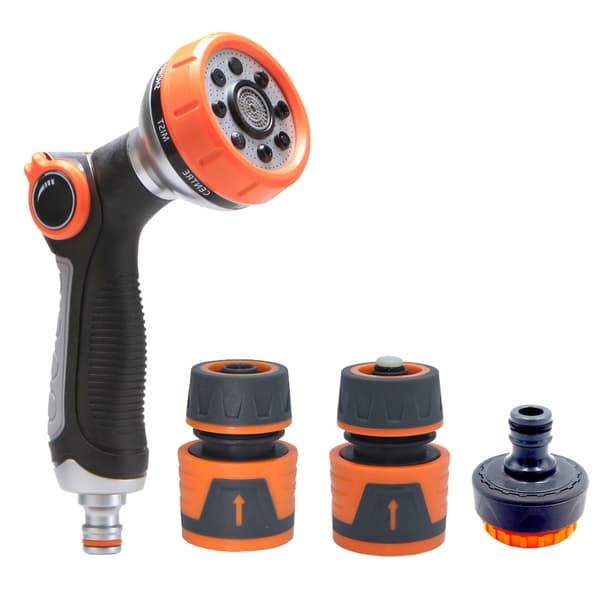 1 stk. Multifunksjonell spraypistol, kontrollert vannstrøm, bilvask