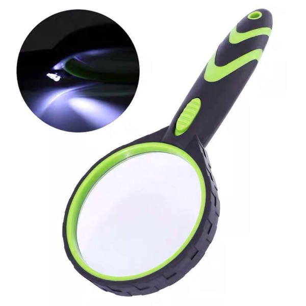 1 Magnifying Glass with Light, Kids 10x Magnifying Glasses 75mm