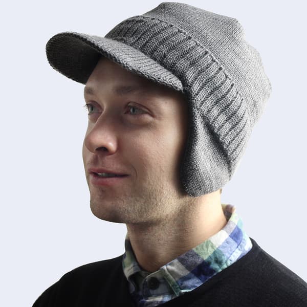 Ankbeanie i stickad stickad mössa för män höst vintermössa