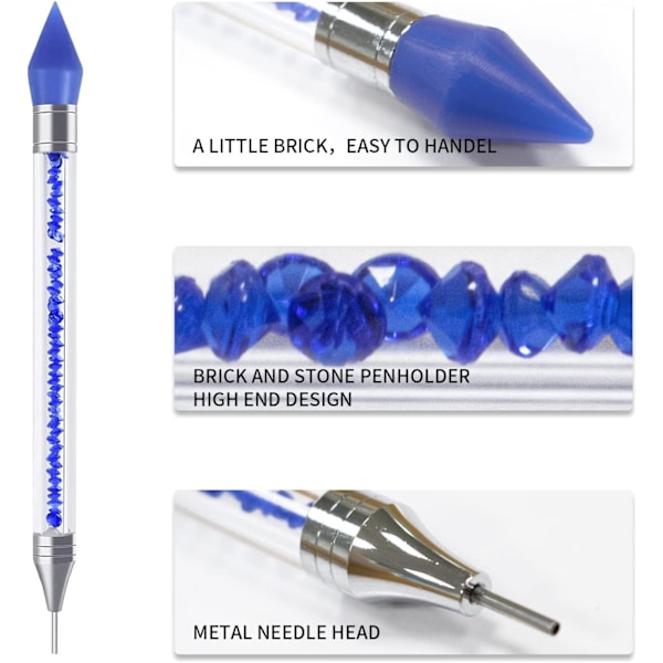 2-delt sæt med specielt designede tilbehørssæt til diamantmaleri Color1