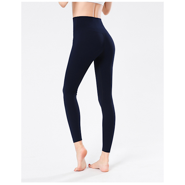 Stretch High Waist Skinny Running Athletic Pants - Blå M