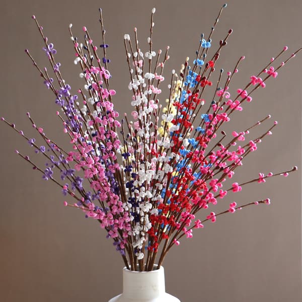 10 stk. Kunstig vinterjasmin kunstige blomster til stue