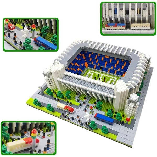 Real Madrid Stadium Mini Block Byggmodell Set