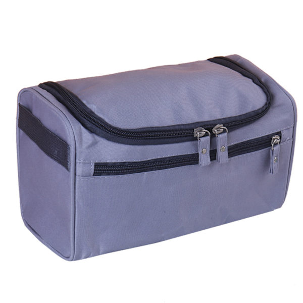 Hängande Toalettsakväska för Resor, Dopp Kit Rakväska för Män, Kosmetisk Sminkorganisatör för Kvinnor - Grå