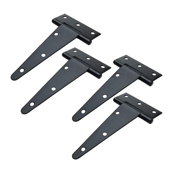 Stainless Steel Door Hinge, 4 PCS T-Strap Hinges, Garden Wooden