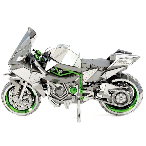 3D tredimensionell montering av Kawasaki ninja motorcykelmodell