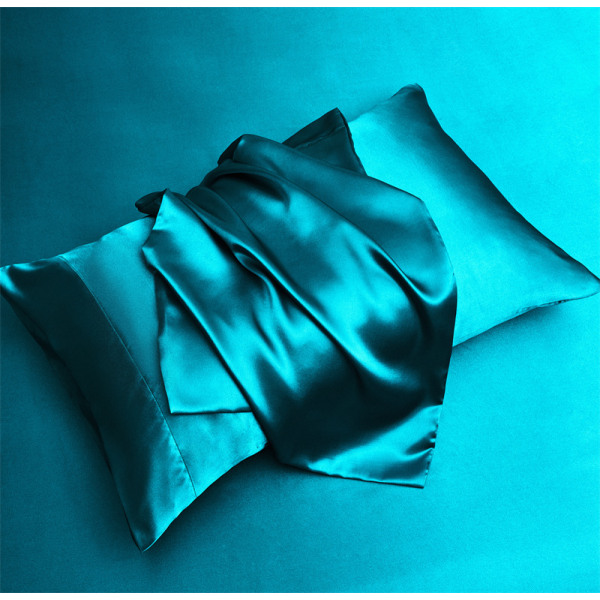 Enfärgad imitationssilke satin fyrapiece set sängkläder pillowca