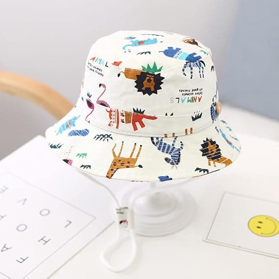 Barnefiskersolhatt solskjerm 3-5 år White