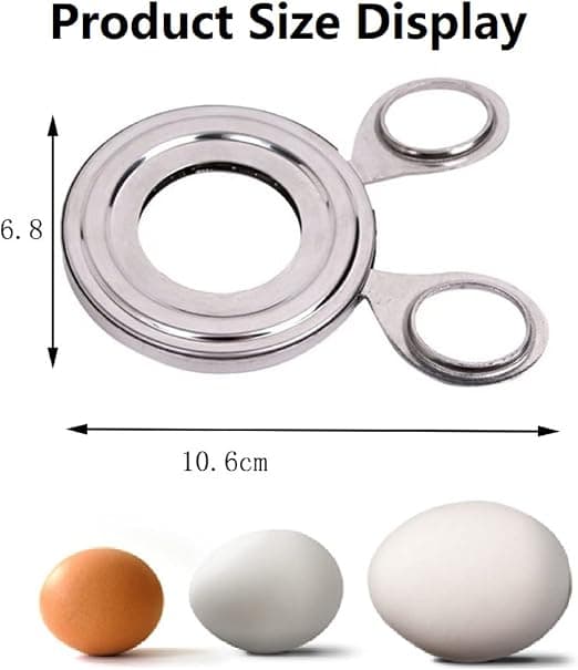 Eggeskjærer i rustfritt stål, sølvskall eggeskjærer, kokt egg Op