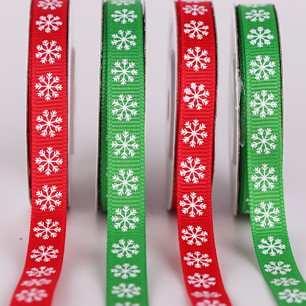 2 stk Grosgrain Juleribbon til Dekorasjon