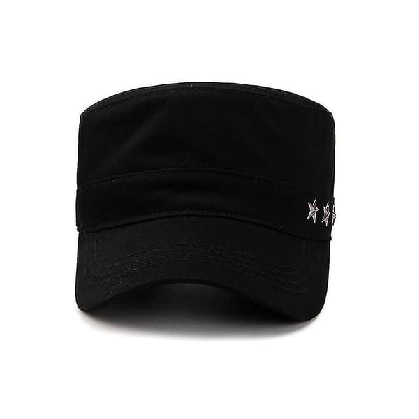 Unisex Klassisk Hær Plain Hat Kadet Kamp Felt Militær Cap Pa