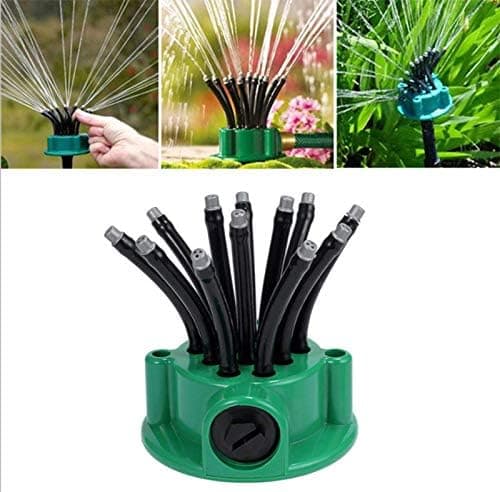 Trädgårdssprinkler Multi-Nozzle Gräsmatta Sprinkler 360 Grader Justerbar