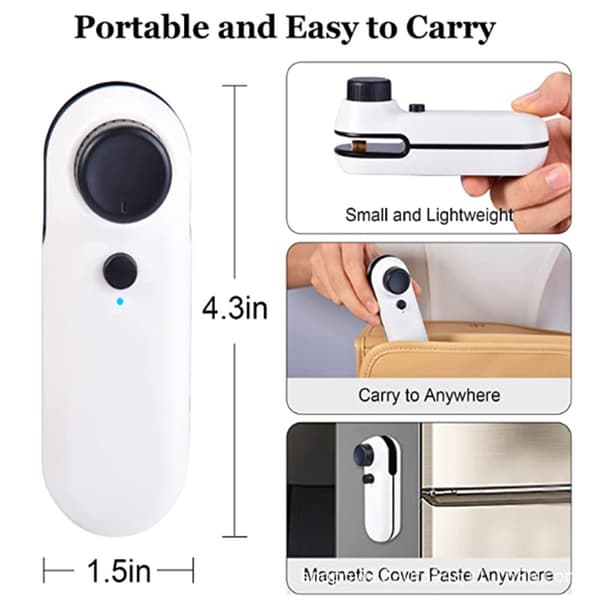 Snack Sealer Clip - Laminator, Mini Chip Bag Sealer, Plastic Coo