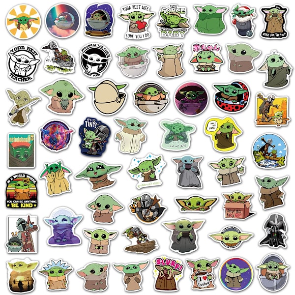 150 söpöä Yoda Yoda -tarraa PVC-graffititarraa
