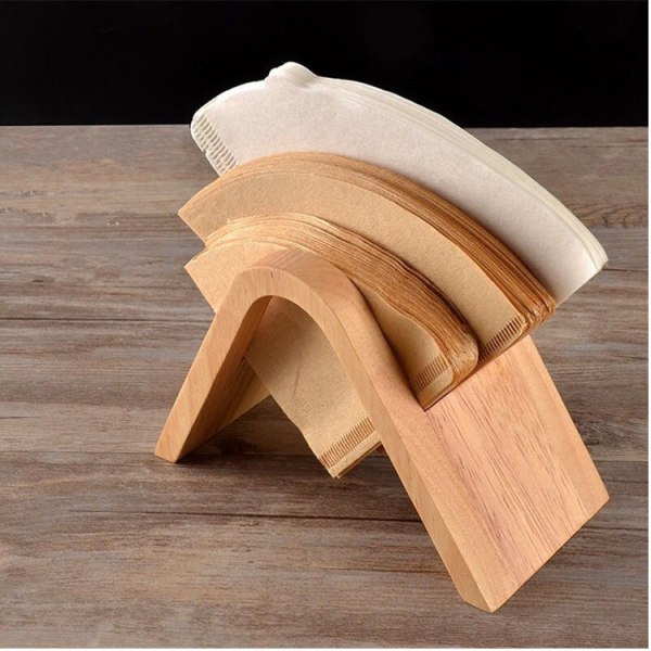 Bambu kaffefilterhållare Kaffefilterhållare Kaffefilter P