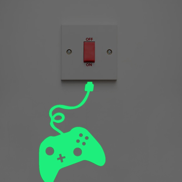 Luminous Game Machine Switch Stickers Väggdekaler Mural Dekaler