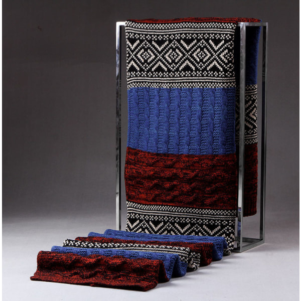 Herre Plaid Cashmere Lang Vinterhalstørklæde med Tyk Blød Frynser Re