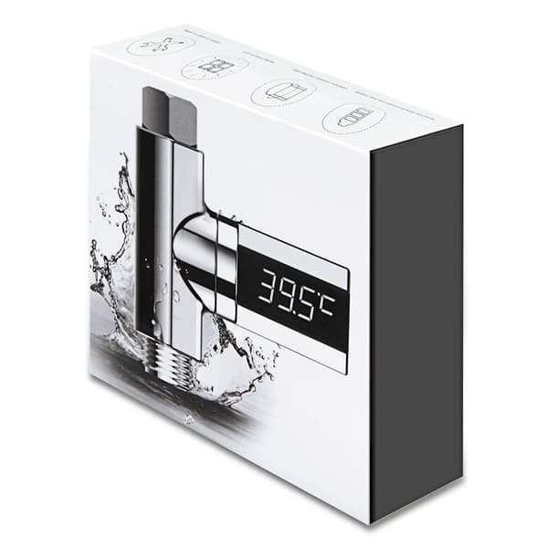 Digital dusjtermometer, vanntemperaturmåler, 360° Rota