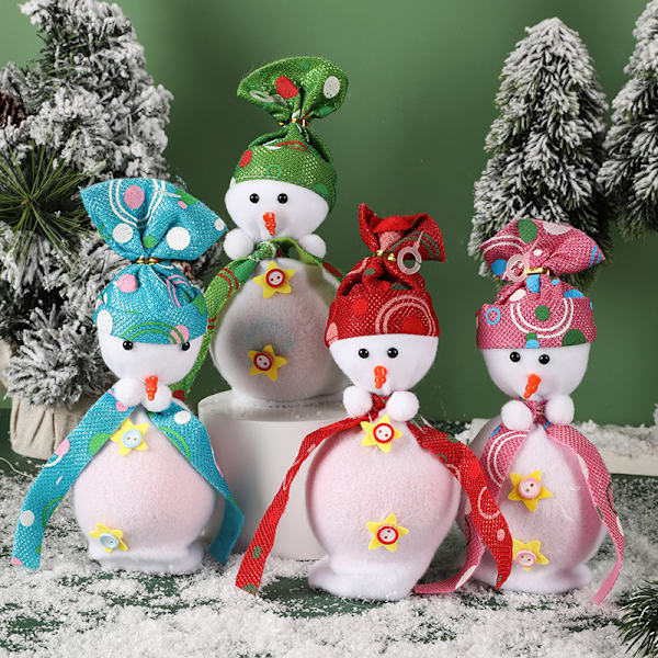 4 Jul Snögubbe Äpple Wrap Jul Dekorationer Kreativa Ch