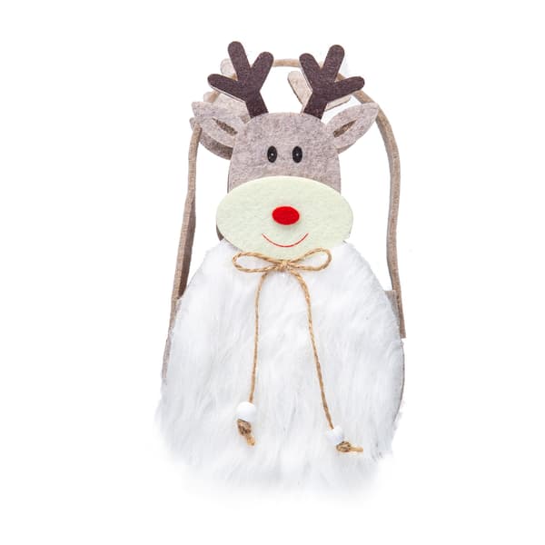 2 stk juledekorasjoner julegavepose eplepose c
