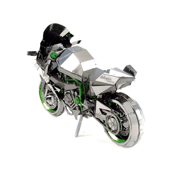 3D tredimensionel samling af Kawasaki ninja motorcykelmodel