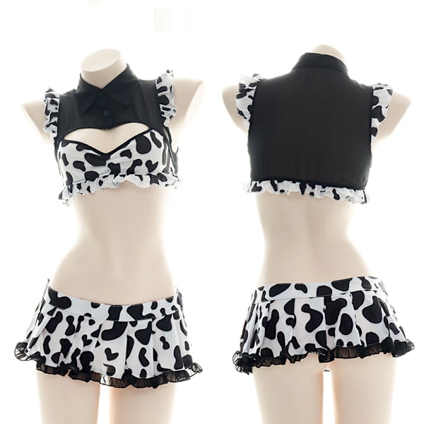 Erotisk Lingerie No-Shirt Maid Uniform Maid Costume-M