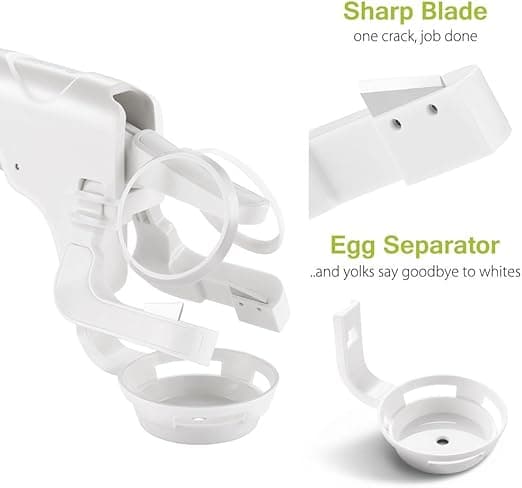 Æg Splinterless Æg Cracker Køkken Gave Gadget Æggeblomme Hvid
