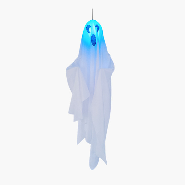 Set med 3 Halloween-skräck hängande lysande spöke dörrspöke