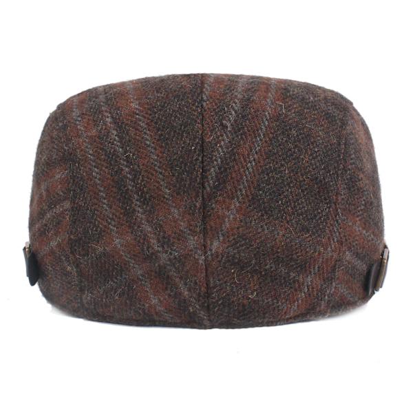 Uld hue beanie beanie mænd ternet beret efterår vinter varm beanie mid