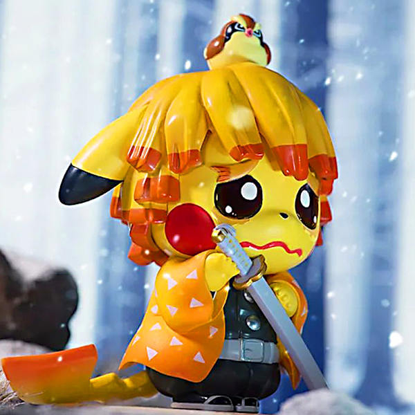 Ghost Killing Blade Manuaalinen Pikachu COS Puku Malli (1)