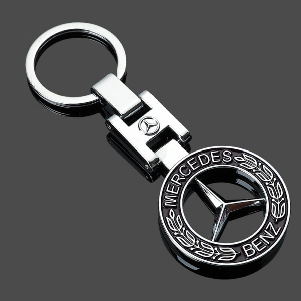 2 stk H-spenne dobbeltsidig bil logo metall nøkkelring reklame c