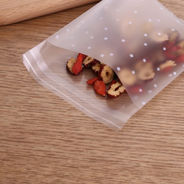 Selvforseglende pose til hjemmelavede slik og dessert plastik cookie pose