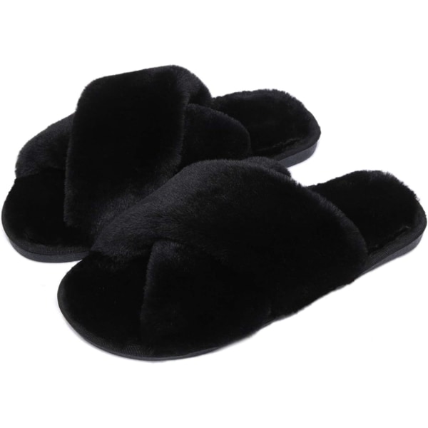 Damtofflor Varma Plyschtofflor Slide Furrytofflor Sandal