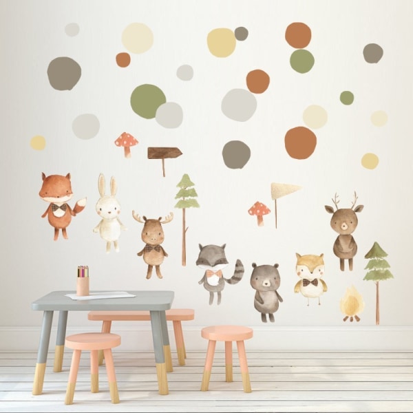 Wondever Animal Dandelion Wall Decals Wall Stickers Mural Animal