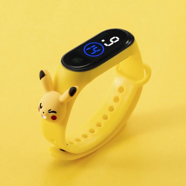 Elektronisk klocka, LED-docka armbandsklocka, modetecknad, plast