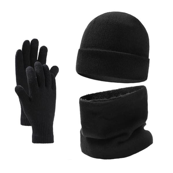 Vinter Uld Hue Hat Til Mænd Strikket Fleece Chunky Hat Termisk