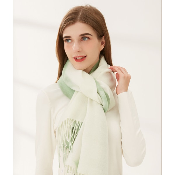 Gradient Surround Efterår og Vinter Sjal Imitation Cashmere Sca