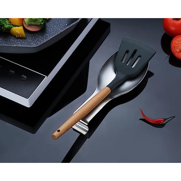 Matt Silver Skedslev, (1PC-9,5 tum) Rostfritt stål Skedslev H