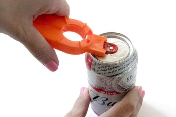 2-pakks multifunksjonell flaskeåpner og boksåpner, plastvann
