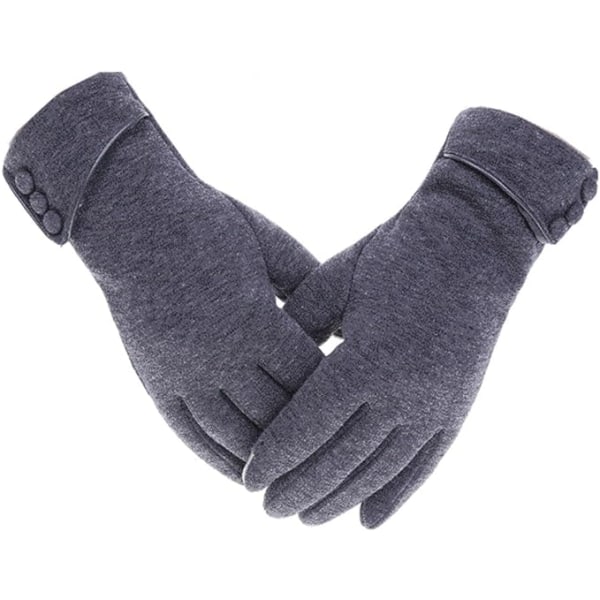 Gray Woogwin Womens Lady Winter Warm Gloves Touch Screen Phone W