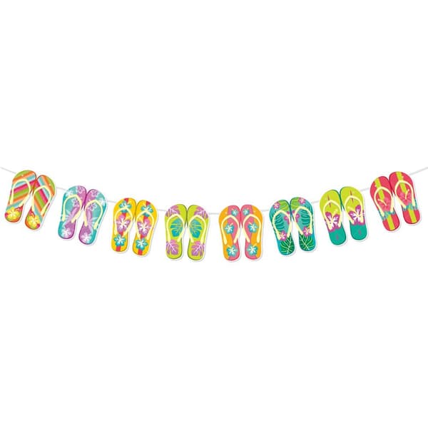 5PCS Hawaiianske dekorative pull-flagg