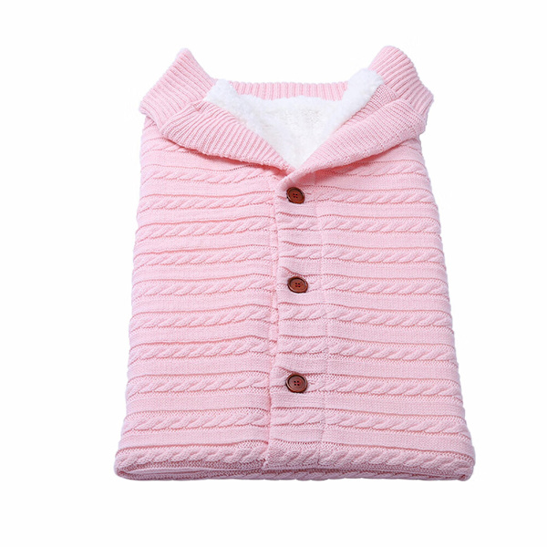 Vinter Baby Sovepose Strikket Bomull Unisex Jente Gutt Sove